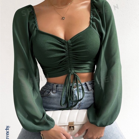SHEIN Tops - Shein Long sleeve cropped top